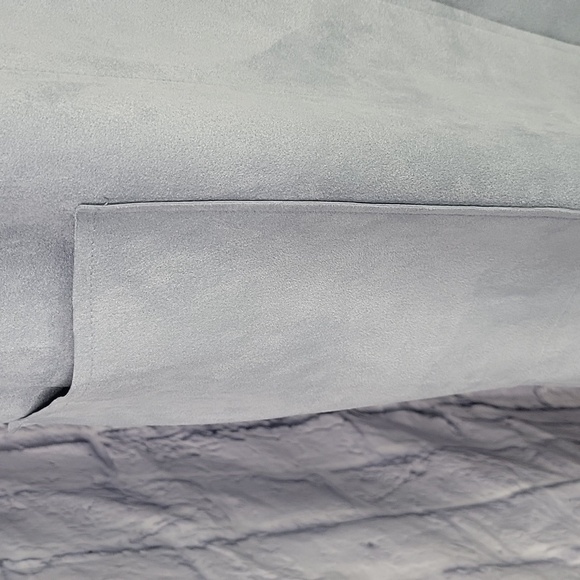 SOLITAIRE Baby Blue Faux Suede Kimono Style Dress Size Medium - Picture 3 of 9